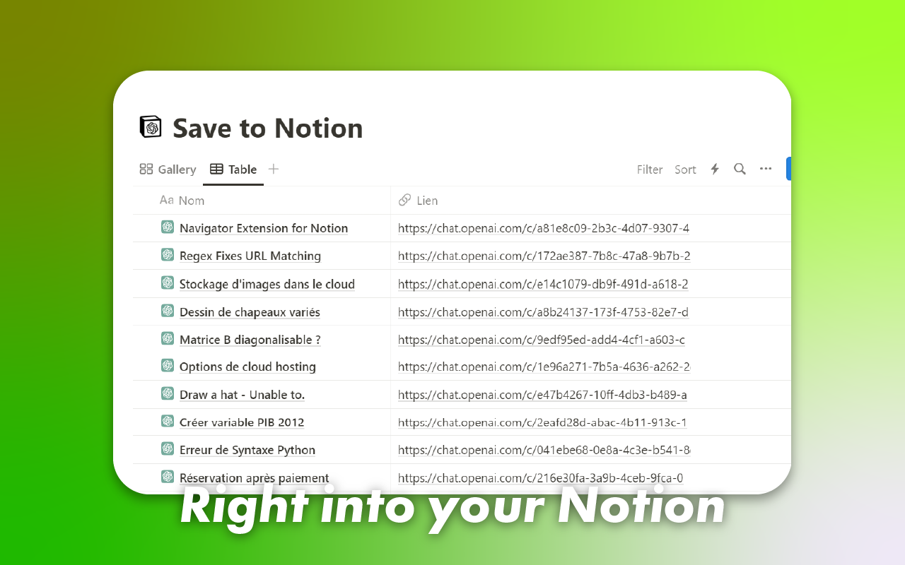 ChatGPT to Notion（ChatGPT to Notion适用于Microsoft Edge）