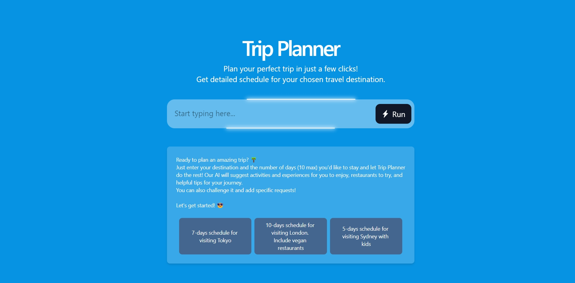 AI Trip Planner