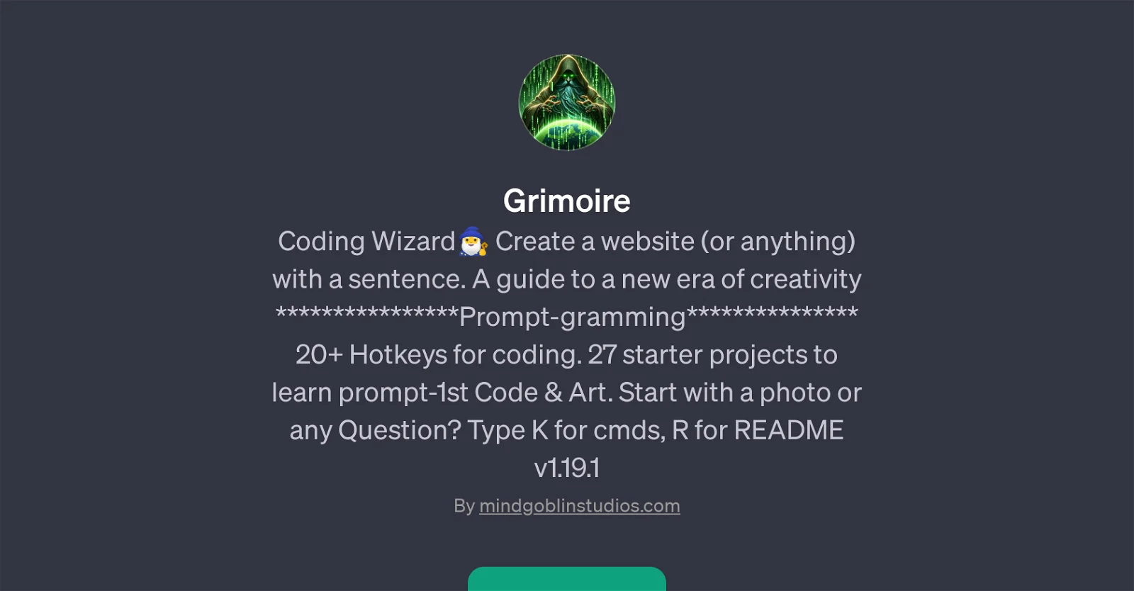 Grimoire：用一句话生成一个网站