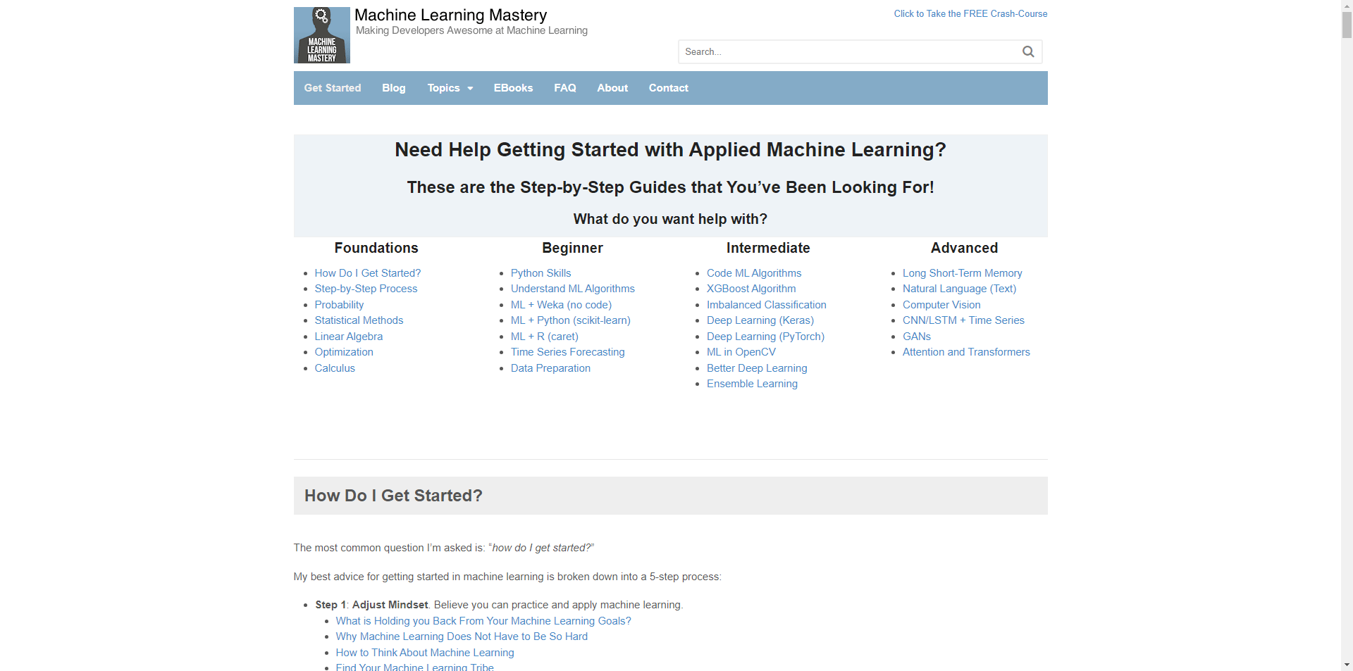 Machine Learning Mastery